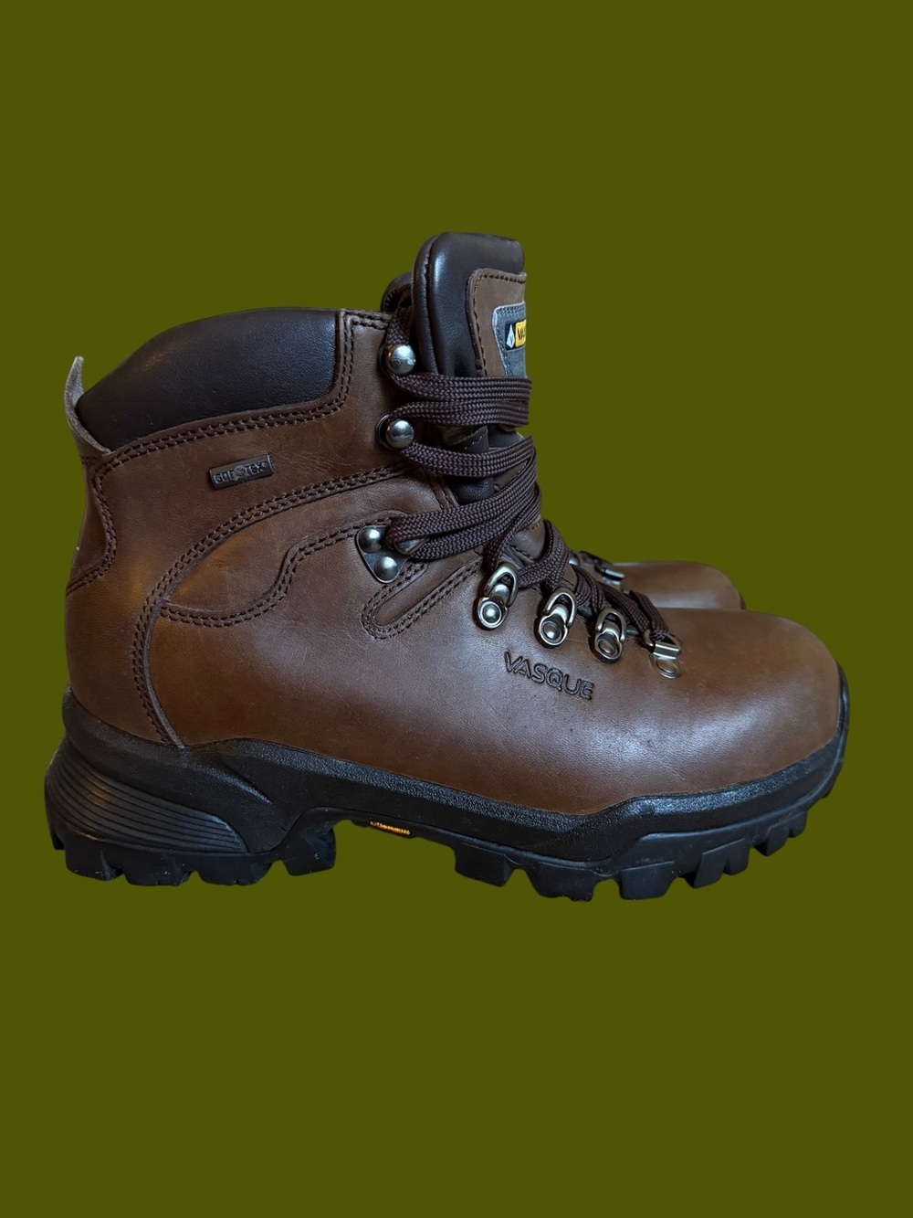 Vasque Brown Leather Summit GTX Backpacking Boot Women’s Size 8 Gorpcore Hike